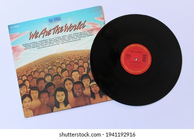 Miami, FL USA: March 22, 2021: We Are The World Is A 1985 Album That Contains USA For Africa's 