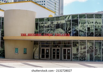 Miami, FL, USA - March 5, 2022: Photo Of The Historic Lyric Theater Overtown Miami