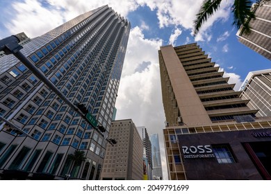 Miami, FL, USA - September 25, 2021: Southeast Financial Tower Downtown Miami