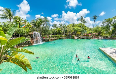 MIAMI, FLORIDA - MAY 13, 2015: Coral Gables Venetian Pool On May 13, 2015 In Miami - Florida.