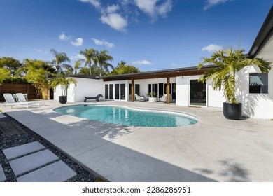 Miami Florida Outdoor Terrace Pool
