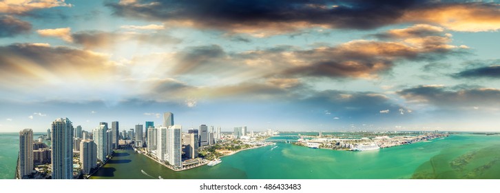 Miami, Florida. Panoramic Aerial View