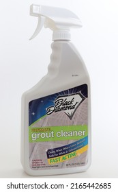 MIAMI, FLORIDA USA - 05-31-2022
Black Diamond Grout Cleaner Isolated Against White Background.