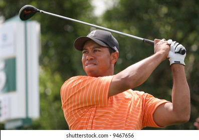 MIAMI, FLORIDA, USA - FEBRUARY 22 : Tiger Woods at World golf championship, Doral, Miami, FEB 22, 2007, Florida