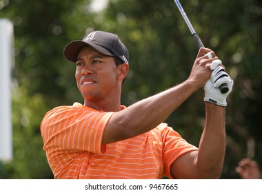 MIAMI, FLORIDA, USA - FEBRUARY 22 : Tiger Woods at World golf championship, Doral, Miami, FEB 22, 2007, Florida