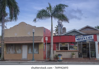 Miami, Florida / USA - June 13 2017: Nikki's Cafe, Cuban Restaurant - Store Front In Little Havana