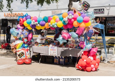 Miami, Florida, USA - March 13, 2022: Calle Ocho Music Festival 