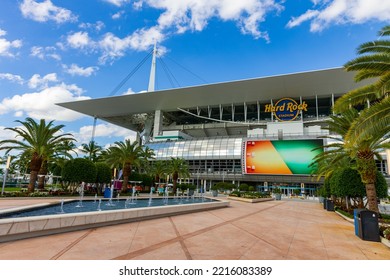 Miami Gardens, FL - October 7, 2022: Hard Rock Stadium Is The Home For The NFL Miami Dolphins And The University Of Miami Hurricanes Football Team.