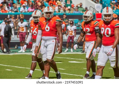 Miami Gardens, FL, USA. Sept 03, 2022: Miami Hurricanes V Bethune-Cookman At NCAA College Football Match In Hard Rock Stadium, In Florida, USA