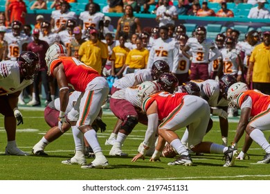 Miami Gardens, FL, USA. Sept 03, 2022: Miami Hurricanes V Bethune-Cookman At NCAA College Football Match In Hard Rock Stadium, In Florida, USA