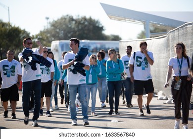 Miami Gardens, Florida/USA - February 02, 2020: Super Bowl LIV Gamed Day. Super Bowl 54 Fans.