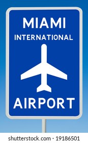 Miami International Airport Sign