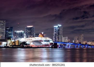 Miami Night Skyline.