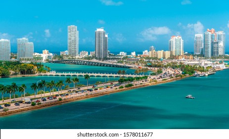 Miami port view, FL, USA