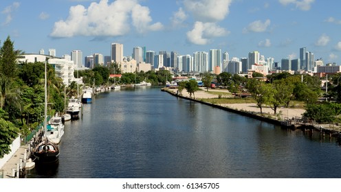 Miami River Cityscape