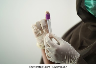 Miami United States : Hospital Staff Check The Patient's Blood Sample August 28 2020