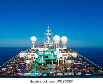 Miami, USA - January 12, 2014: Carnival Glory Cruise Ship