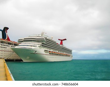 Miami, USA - January 8, 2014: Carnival Glory Cruise Ship