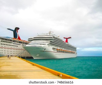 Miami, USA - January 8, 2014: Carnival Glory Cruise Ship