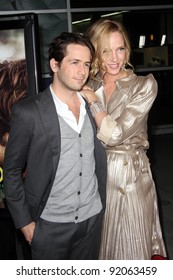 Michael Angarano And Uma Thurman At The 