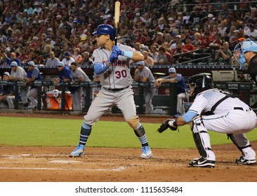 Michael Conforto Center Fielder For The New York Mets At Chase Field In Phoenix Arizona USA June 17,2018.