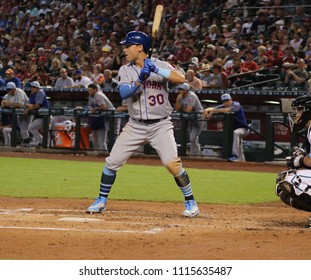 Michael Conforto Center Fielder For The New York Mets At Chase Field In Phoenix Arizona USA June 17,2018.