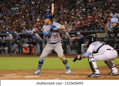 Michael Conforto Center Fielder For The New York Mets At Chase Field In Phoenix Arizona USA June 17,2018.