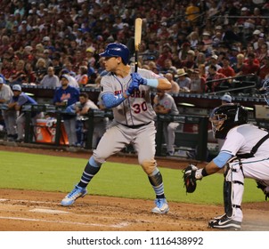 Michael Conforto Center Fielder For The New York Mets At Chase Field In Phoenix, Arizona USA June 17,2018.