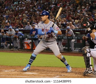 Michael Conforto Center Fielder For The New York Mets At Chase Field In Phoenix, Arizona USA June 17,2018.