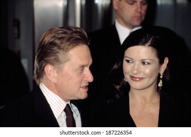 Michael Douglas And Catherine Zeta-Jones At Premiere Of IT RUNS IN THE FAMILY, NY 4/13/2003