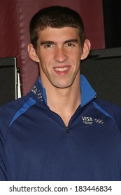 Michael Phelps At A Public Appearance For Olympic Gold Medalist Michael Phelps At VISA's Play Every Day Jump Start Grant Presentation, McBurney YMCA Of Greater New York, New York, August 28, 2008