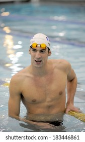 Michael Phelps At A Public Appearance For VISA's Play Every Day Jump Start Grant Presentation With Olympic Gold Medalist Michael Phelps, McBurney YMCA Of Greater New York, New York, August 28, 2008