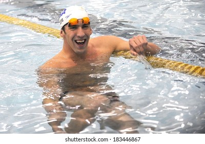 Michael Phelps At A Public Appearance For VISA's Play Every Day Jump Start Grant Presentation With Olympic Gold Medalist Michael Phelps, McBurney YMCA Of Greater New York, New York, August 28, 2008