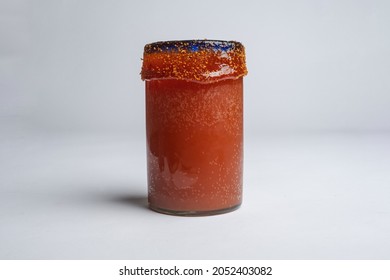 Michelada With Chamoy On Rim