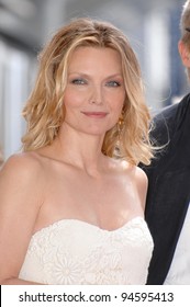 Michelle Pfeiffer on Hollywood Blvd where she was honored with the 2,345th star on the Hollywood Walk of Fame. August 6, 2007  Los Angeles, CA Picture: Paul Smith / Featureflash