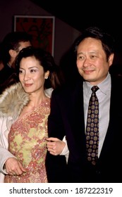 Michelle Yeoh And Ang Lee At Premiere Of Crouching Tiger, Hidden Dragon, NY 10/9/00