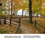 Michigan path in the fall