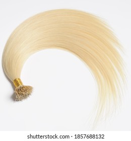 Micro Beads Nano Ring Straight Blonde Human Hair Extensions