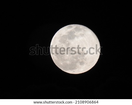 Micro full moon on Earth day, January