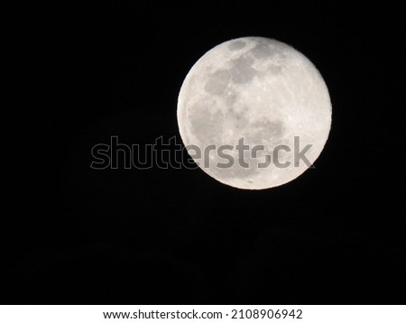 Micro full moon on Earth day, January
