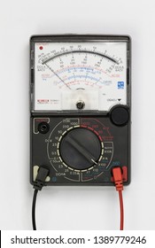 Micro ohmmeter on a white background that helps measure current