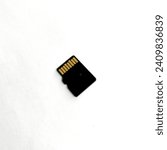 micro sd card isolated on a white background