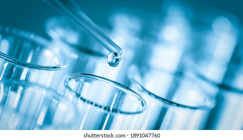 Microbiological Test Tubes And Pipette