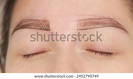 Microblading, tiny hair-like strokes to create a natural looking brow, semi-permanent tattooing technique used for the eyebrows by creating an illusion of a more defined and fuller brow.