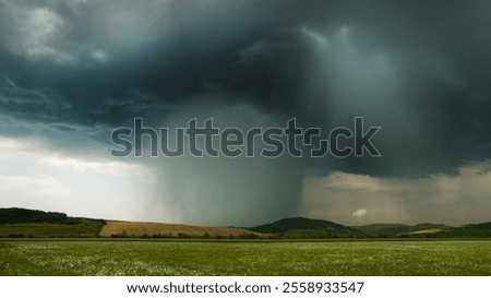 A microburst storm in full force