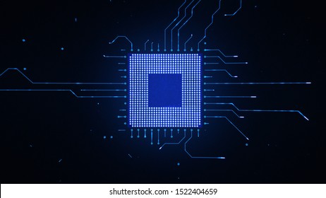 Microchip CPU Processor Turning On Background - Shutterstock ID 1522404659