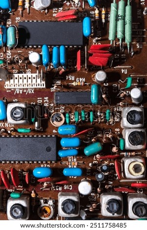Microcircuits from various electrical appliances