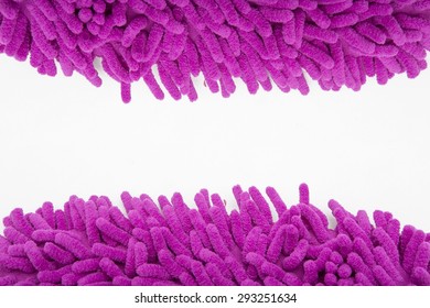 Microfiber Duster As Hair Isolated On White