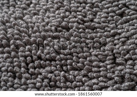 Microfiber gray color fabric towel texture surface, macro photography Foto stock © 
