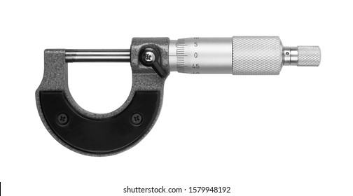 Micrometer isolated on white background